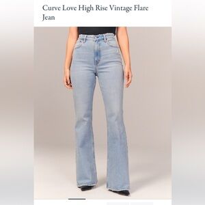 Abercrombie the Vintage High Rise Flare curve love
